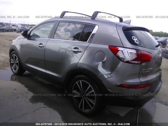 KNDPC3A63G7837840 - 2016 KIA SPORTAGE EX/SX GRAY photo 3