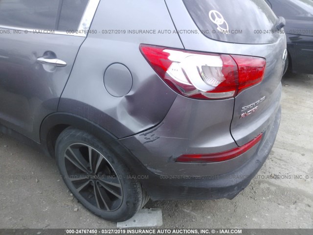 KNDPC3A63G7837840 - 2016 KIA SPORTAGE EX/SX GRAY photo 6