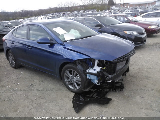 5NPD84LF6HH135242 - 2017 HYUNDAI ELANTRA SE/VALUE/LIMITED BLUE photo 1