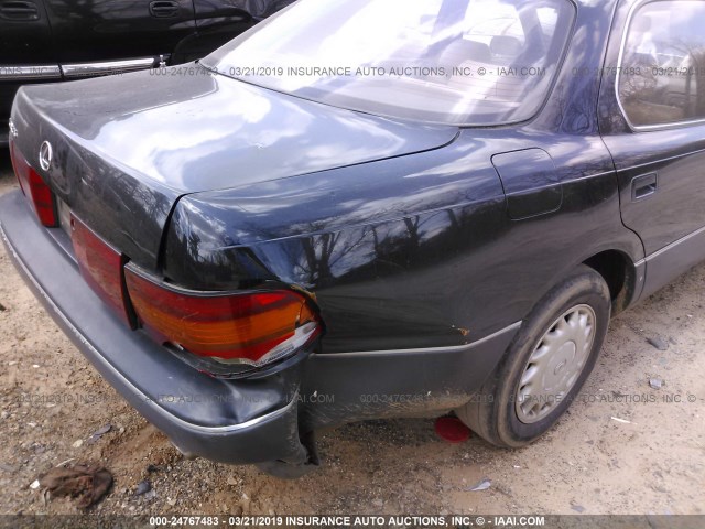 JT8UF11E7N0111330 - 1992 LEXUS LS 400 BLACK photo 6