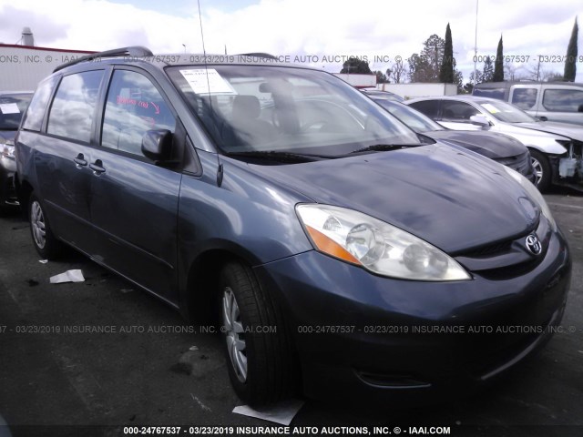 5TDZK23C07S002650 - 2007 TOYOTA SIENNA CE/LE BLUE photo 1