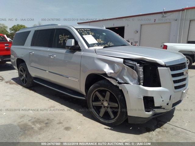 1GYS3HKJ8GR384551 - 2016 CADILLAC ESCALADE ESV LUXURY SILVER photo 1