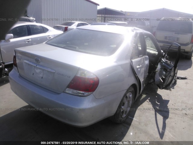 4T1BE32KX5U579889 - 2005 TOYOTA CAMRY LE/XLE/SE SILVER photo 4