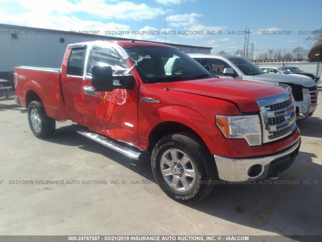 1FTFX1ET1EFA86406 - 2014 FORD F150 SUPER CAB RED photo 1