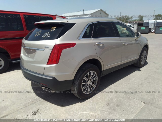 1GYKNBRS9HZ202198 - 2017 CADILLAC XT5 LUXURY GOLD photo 4