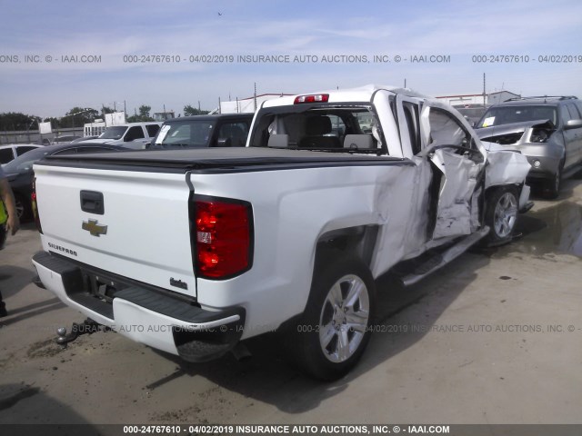 1GCRCPEC7JZ212904 - 2018 CHEVROLET SILVERADO C1500 CUSTOM WHITE photo 4