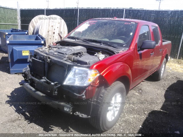 1N6AD0ER3HN753050 - 2017 NISSAN FRONTIER S/SV/SL/PRO-4X RED photo 2