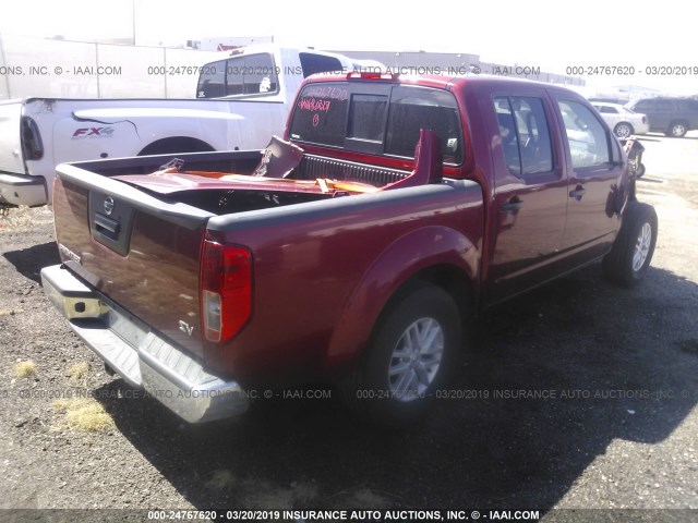 1N6AD0ER3HN753050 - 2017 NISSAN FRONTIER S/SV/SL/PRO-4X RED photo 4