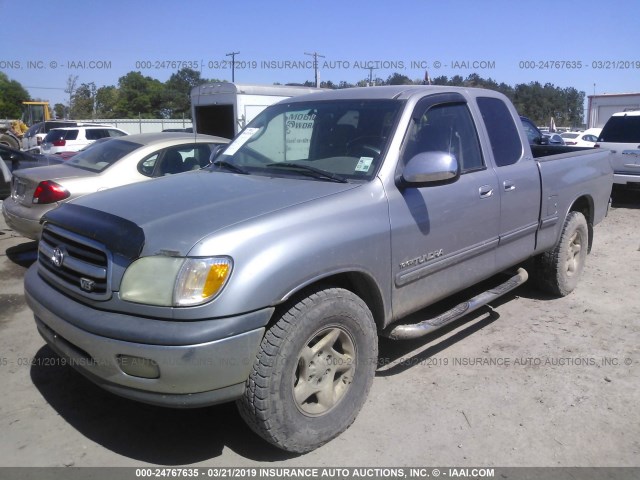 5TBRT34161S158045 - 2001 TOYOTA TUNDRA ACCESS CAB/ACCESS CAB SR5 SILVER photo 2