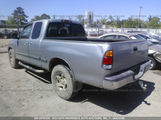 5TBRT34161S158045 - 2001 TOYOTA TUNDRA ACCESS CAB/ACCESS CAB SR5 SILVER photo 3