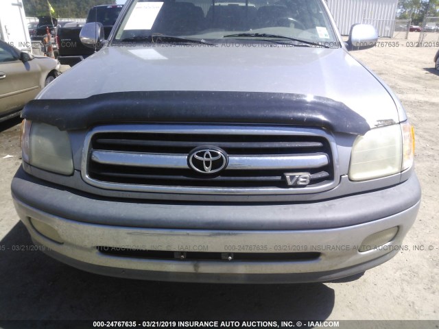 5TBRT34161S158045 - 2001 TOYOTA TUNDRA ACCESS CAB/ACCESS CAB SR5 SILVER photo 6