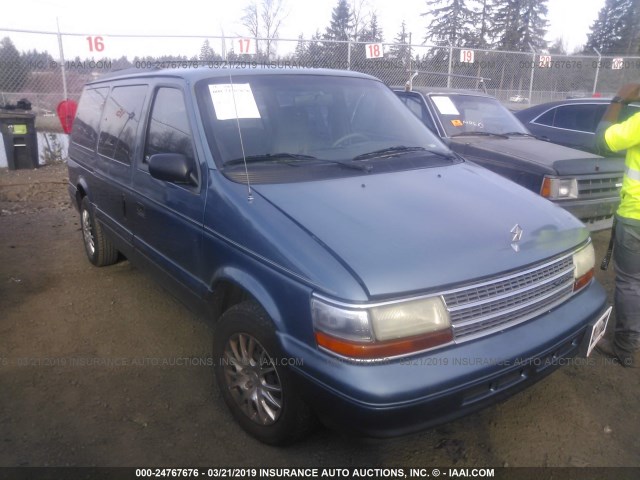 1P4GH44R8RX281262 - 1994 PLYMOUTH GRAND VOYAGER SE BLUE photo 1