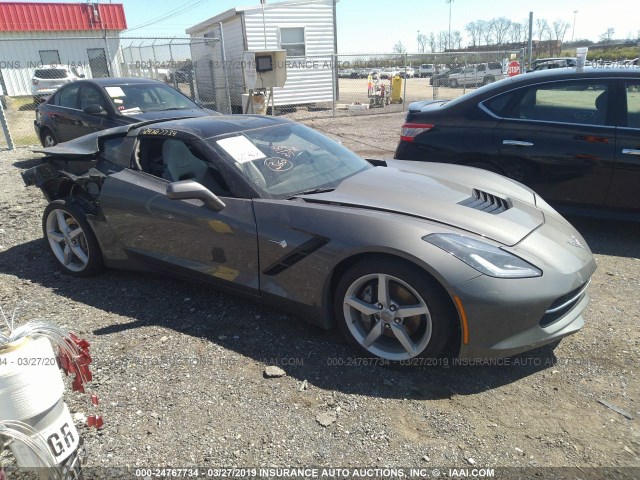 1G1YA2D74G5107836 - 2016 CHEVROLET CORVETTE STINGRAY/1LT SILVER photo 1