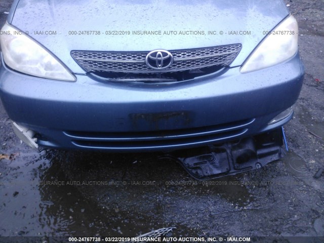 4T1BE32K32U567370 - 2002 TOYOTA CAMRY LE/XLE/SE BLUE photo 6