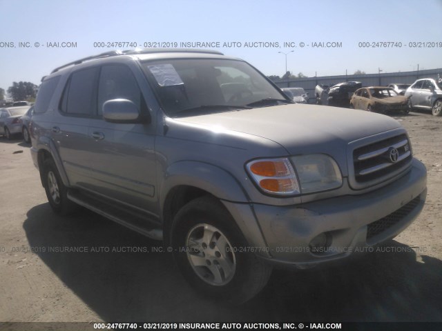 5TDZT38A11S031432 - 2001 TOYOTA SEQUOIA LIMITED GRAY photo 1