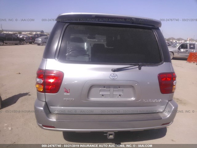 5TDZT38A11S031432 - 2001 TOYOTA SEQUOIA LIMITED GRAY photo 6