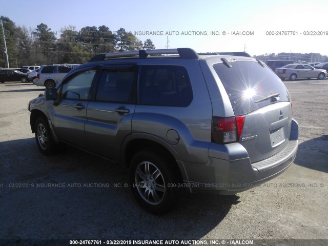 4A4MM31S57E077346 - 2007 MITSUBISHI ENDEAVOR SE GRAY photo 3