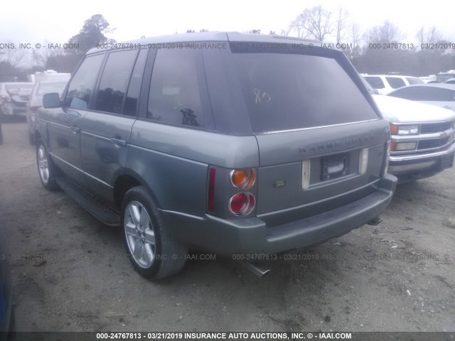 SALME11464A167949 - 2004 LAND ROVER RANGE ROVER HSE GREEN photo 3