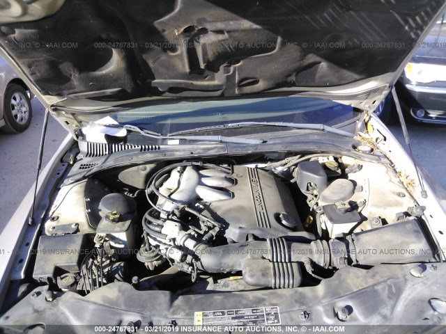 1LNHM86S81Y617272 - 2001 LINCOLN LS GOLD photo 10