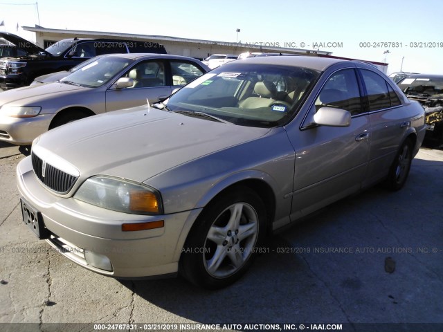 1LNHM86S81Y617272 - 2001 LINCOLN LS GOLD photo 2