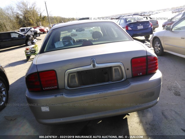 1LNHM86S81Y617272 - 2001 LINCOLN LS GOLD photo 6