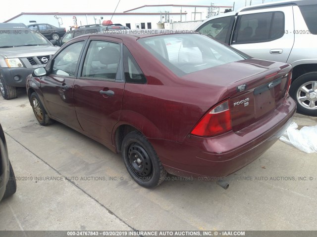 1FAFP34N77W347044 - 2007 FORD FOCUS ZX4/S/SE/SES MAROON photo 3