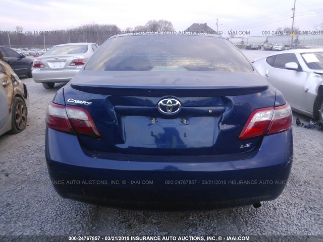 4T1BE46K69U331323 - 2009 TOYOTA CAMRY BLUE photo 6