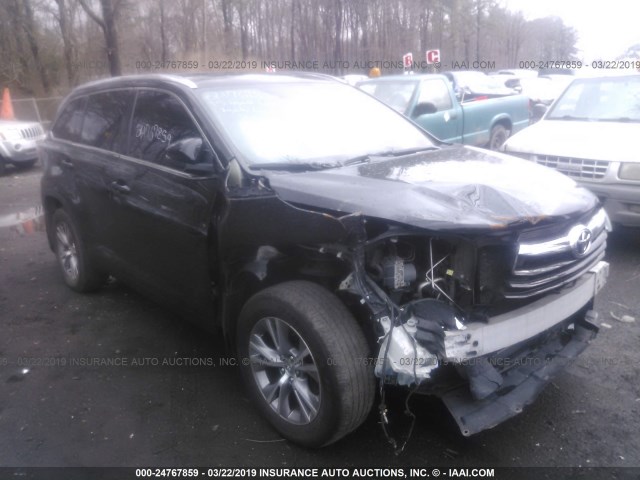5TDJKRFH0FS096699 - 2015 TOYOTA HIGHLANDER XLE შავი ფოტო 1