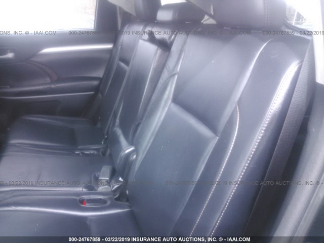 5TDJKRFH0FS096699 - 2015 TOYOTA HIGHLANDER XLE შავი ფოტო 8