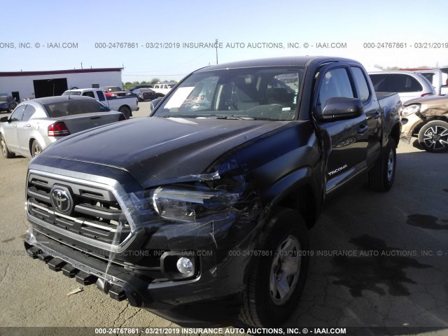 5TFAX5GN1KX139854 - 2019 TOYOTA TACOMA GRAY photo 2