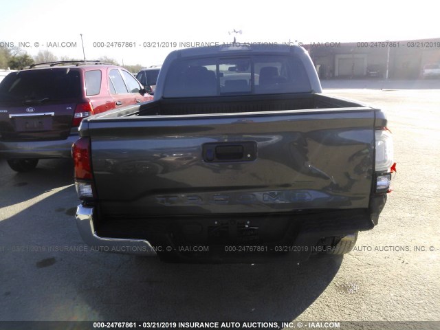 5TFAX5GN1KX139854 - 2019 TOYOTA TACOMA GRAY photo 6