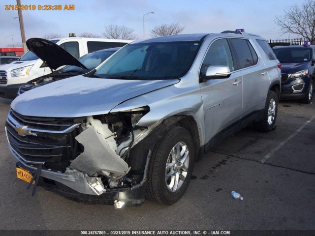 1GNEVGKW3JJ228692 - 2018 CHEVROLET TRAVERSE LT SILVER photo 16