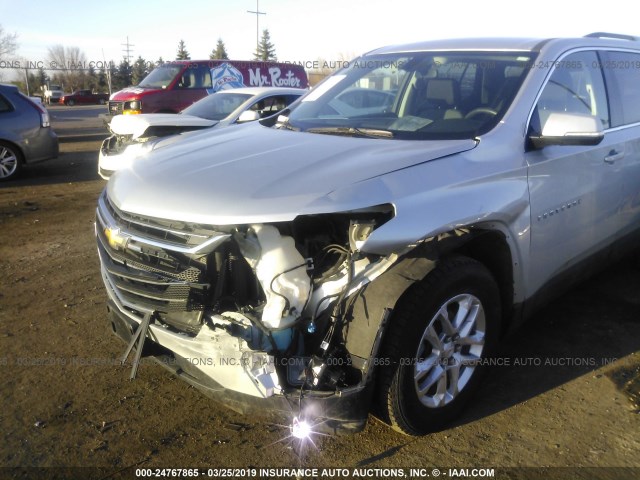 1GNEVGKW3JJ228692 - 2018 CHEVROLET TRAVERSE LT SILVER photo 6