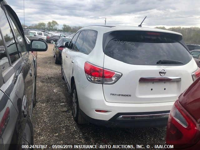 5N1AR2MM9EC610693 - 2014 NISSAN PATHFINDER S/SV/SL/PLATINUM WHITE photo 3