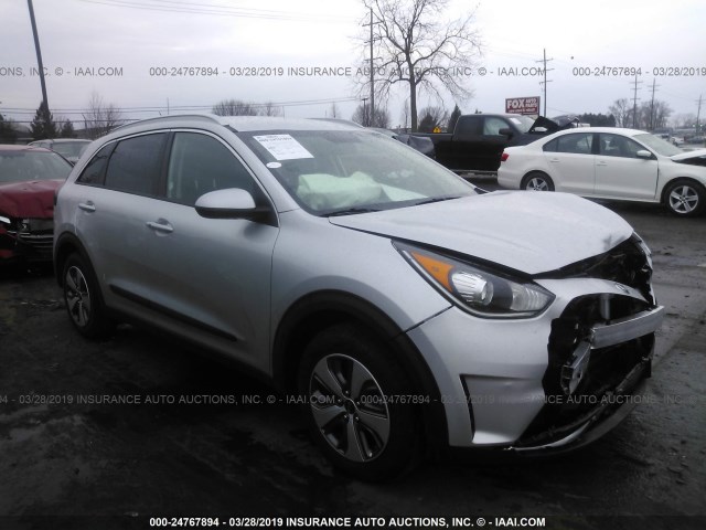 KNDCB3LC5K5244750 - 2019 KIA NIRO FE/LX SILVER photo 1