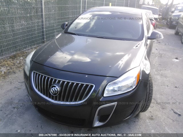 2G4GV5GV9D9230903 - 2013 BUICK REGAL GS BLACK photo 6