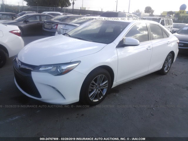 4T1BF1FK4GU188834 - 2016 TOYOTA CAMRY LE/XLE/SE/XSE WHITE photo 2