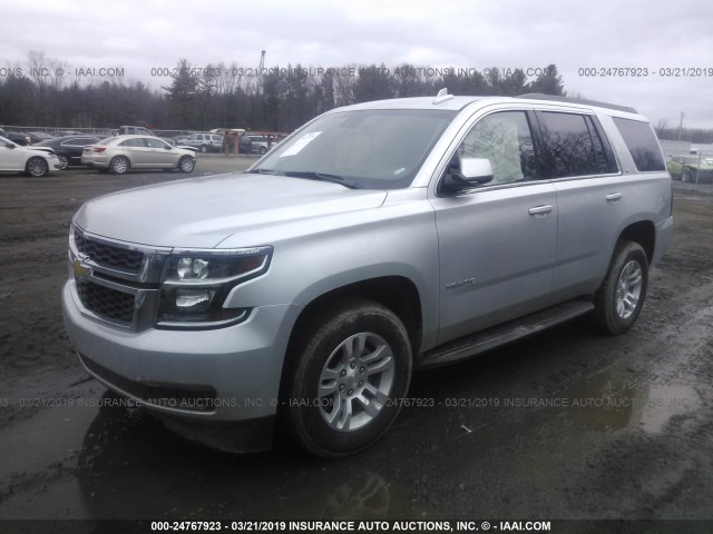 1GNSCBKC5JR129861 - 2018 CHEVROLET TAHOE C1500 LT SILVER photo 2