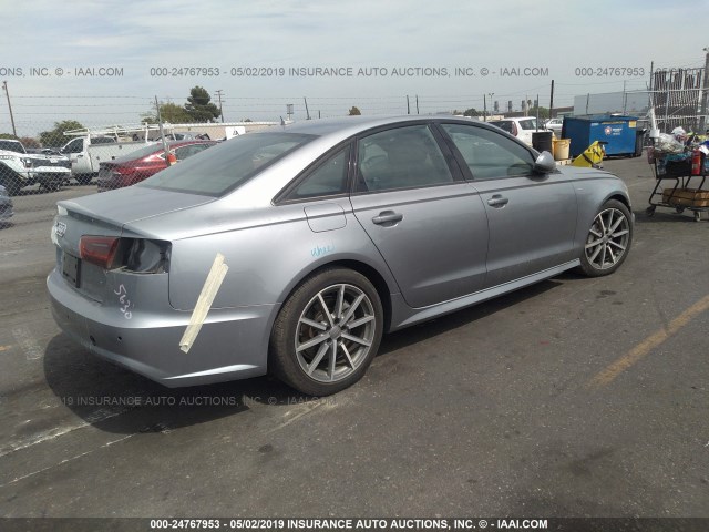 WAUC8AFC4HN007400 - 2017 AUDI A6 PREMIUM GRAY photo 4