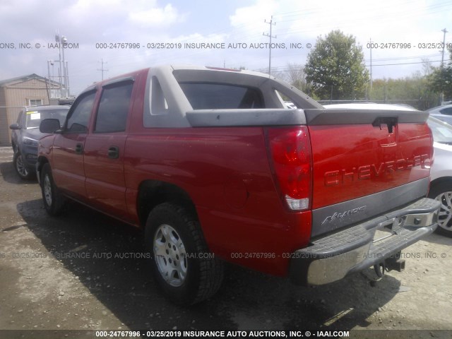 3GNEC12Z26G124216 - 2006 CHEVROLET AVALANCHE C1500 RED photo 3