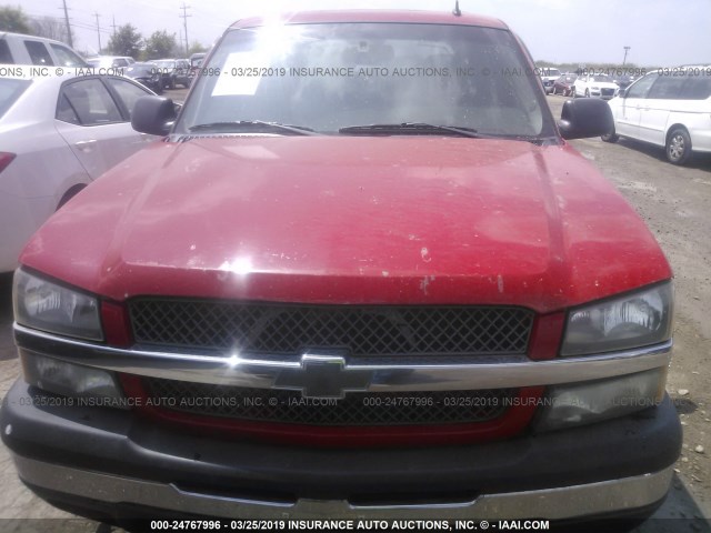 3GNEC12Z26G124216 - 2006 CHEVROLET AVALANCHE C1500 RED photo 6