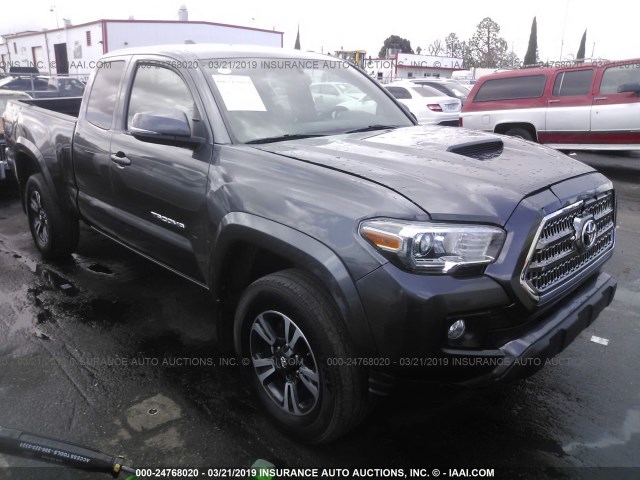 5TFRZ5CN7GX011774 - 2016 TOYOTA TACOMA ACCESS CAB/SR/SR5/TRD SPT GRAY photo 1