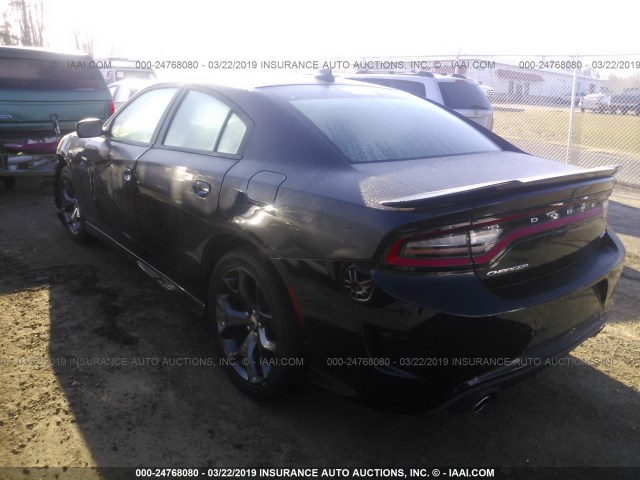 2C3CDXHG4KH578889 - 2019 DODGE CHARGER GT BLACK photo 3