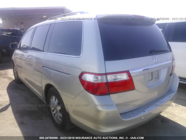 5FNRL38816B038244 - 2006 HONDA ODYSSEY TOURING SILVER photo 3