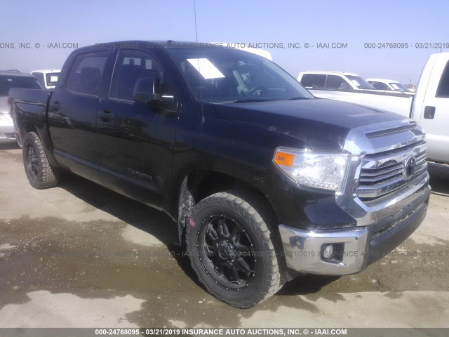 5TFEM5F12HX112146 - 2017 TOYOTA TUNDRA CREWMAX SR5 BLACK photo 1