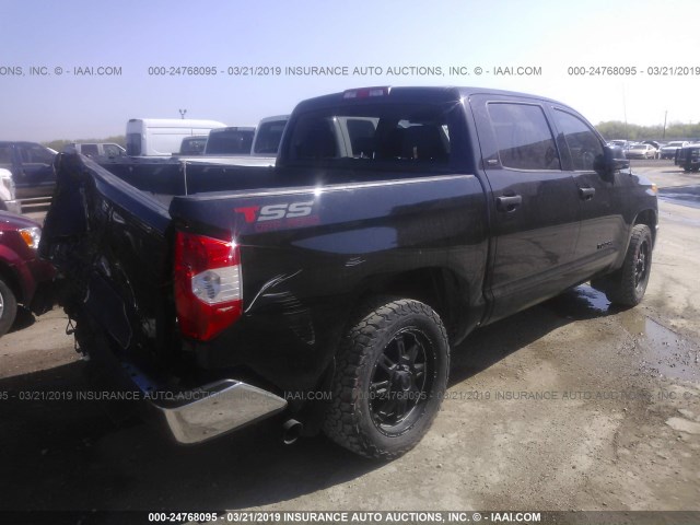 5TFEM5F12HX112146 - 2017 TOYOTA TUNDRA CREWMAX SR5 BLACK photo 4