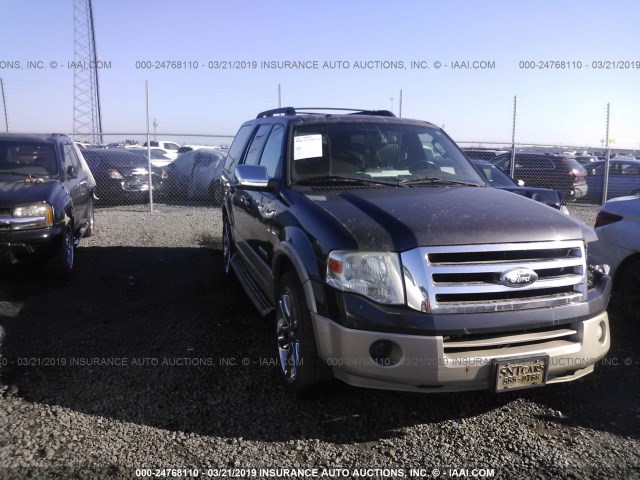 1FMFU175X7LA07161 - 2007 FORD EXPEDITION EDDIE BAUER BLACK photo 1