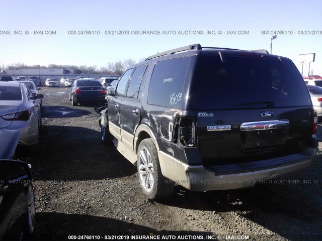 1FMFU175X7LA07161 - 2007 FORD EXPEDITION EDDIE BAUER BLACK photo 3