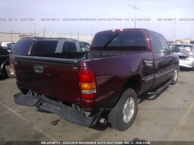 2GCEC19V721207980 - 2002 CHEVROLET SILVERADO C1500 BURGUNDY photo 4