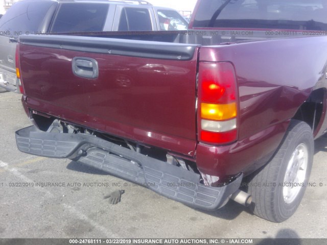 2GCEC19V721207980 - 2002 CHEVROLET SILVERADO C1500 BURGUNDY photo 6